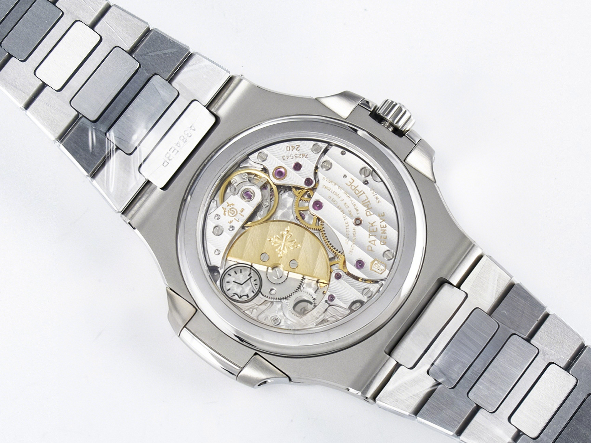 Patek Philippe Nautilus 5712 SS OMEF 1:1 Best Edition Blue Dial on SS Bracelet A240 Super Clone-fasswatch