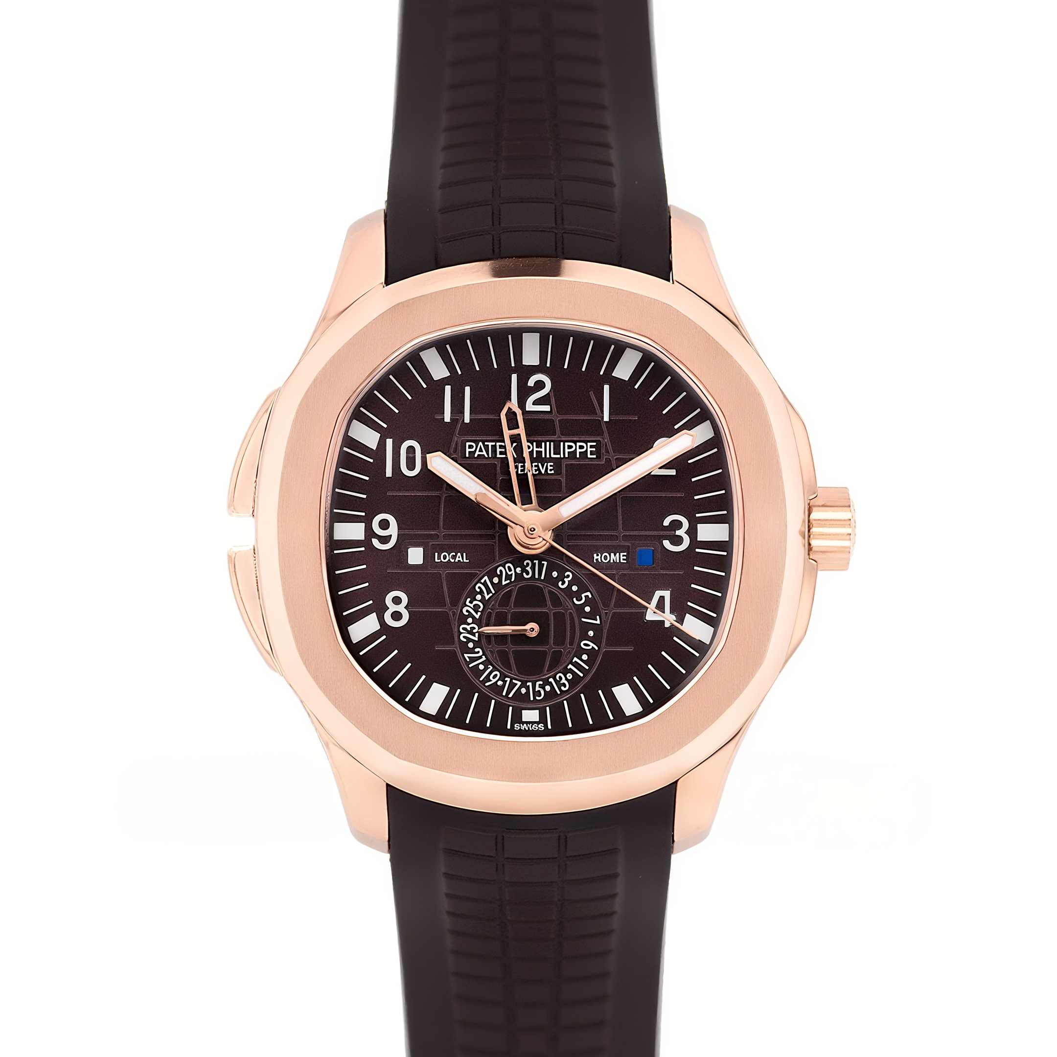 Patek Philippe Aquanaut Time Travel 5164A Brown dial in Rose Gold-fasswatch