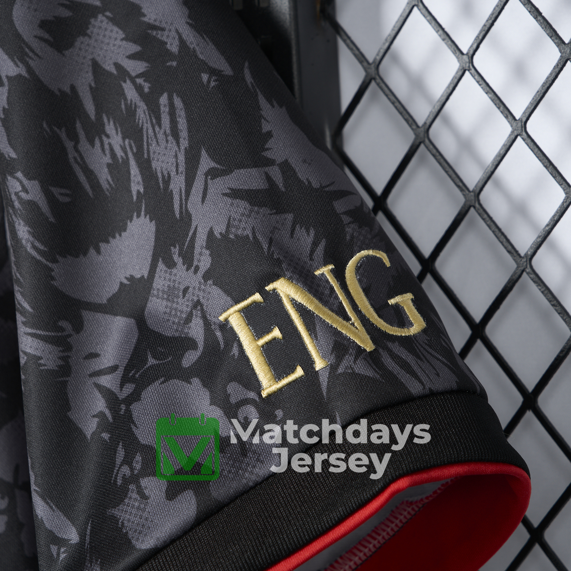 GlobeJersey-England 2024 Black The Lions Special Edition Jersey - Fans Version