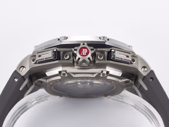 Audemars Piguet Royal Oak Offshore Schumacher SS TKF Best Edition GrayBlack Dial on Gray Rubber Strap A3126-fasswatch