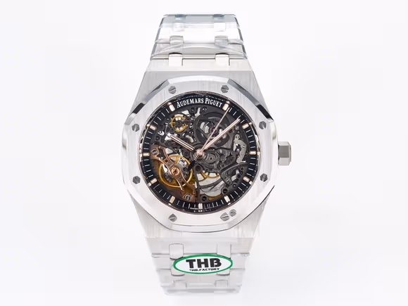 Audemars Piguet Royal Oak 41mm Openworked 15407 SS THBF 11 Best Edition on SS Bracelet SA3132 V2-fasswatch