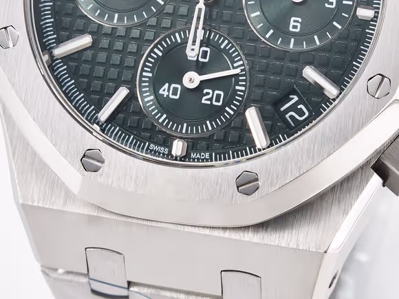 Audemars Piguet Royal Oak Chrono 26240 SS APSF 11 Best Edition Green Dial on SS Bracelet SA4401 Super Clone-fasswatch