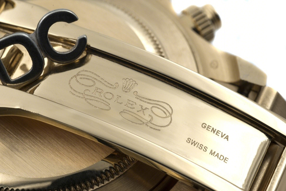 Rolex Daytona 116515 Black Dial with Yellow Gold Bracelet-fasswatch