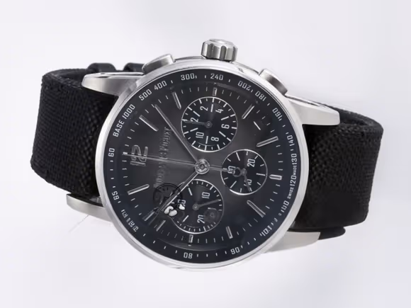 Audemars Piguet Code 11.59 Chrono 26393 SS APPF Best Edition GraySS Dial on Black Nylon Strap A4401-fasswatch