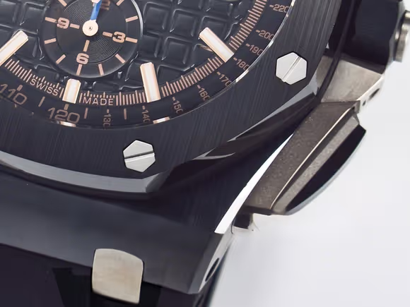 Audemars Piguet Royal Oak Offshore 44mm Black Ceramic TKF 11 Best Edition Black Dial on Black Rubber Strap A3126-fasswatch