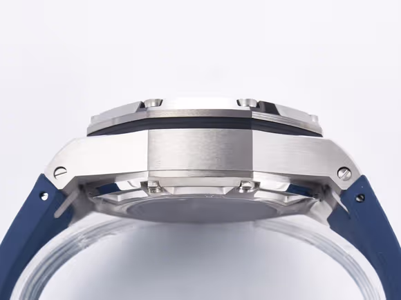 Audemars Piguet Royal Oak Offshore Schumacher SS TKF Best Edition Gray/Blue Dial on Blue Rubber Strap A3126-fasswatch