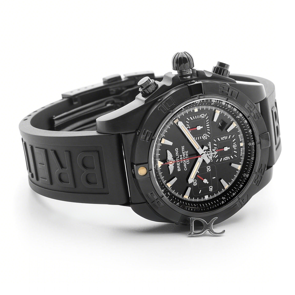 Breitling Chronomat 44 Blacksteel Chronograph Black Dial in PVD-fasswatch