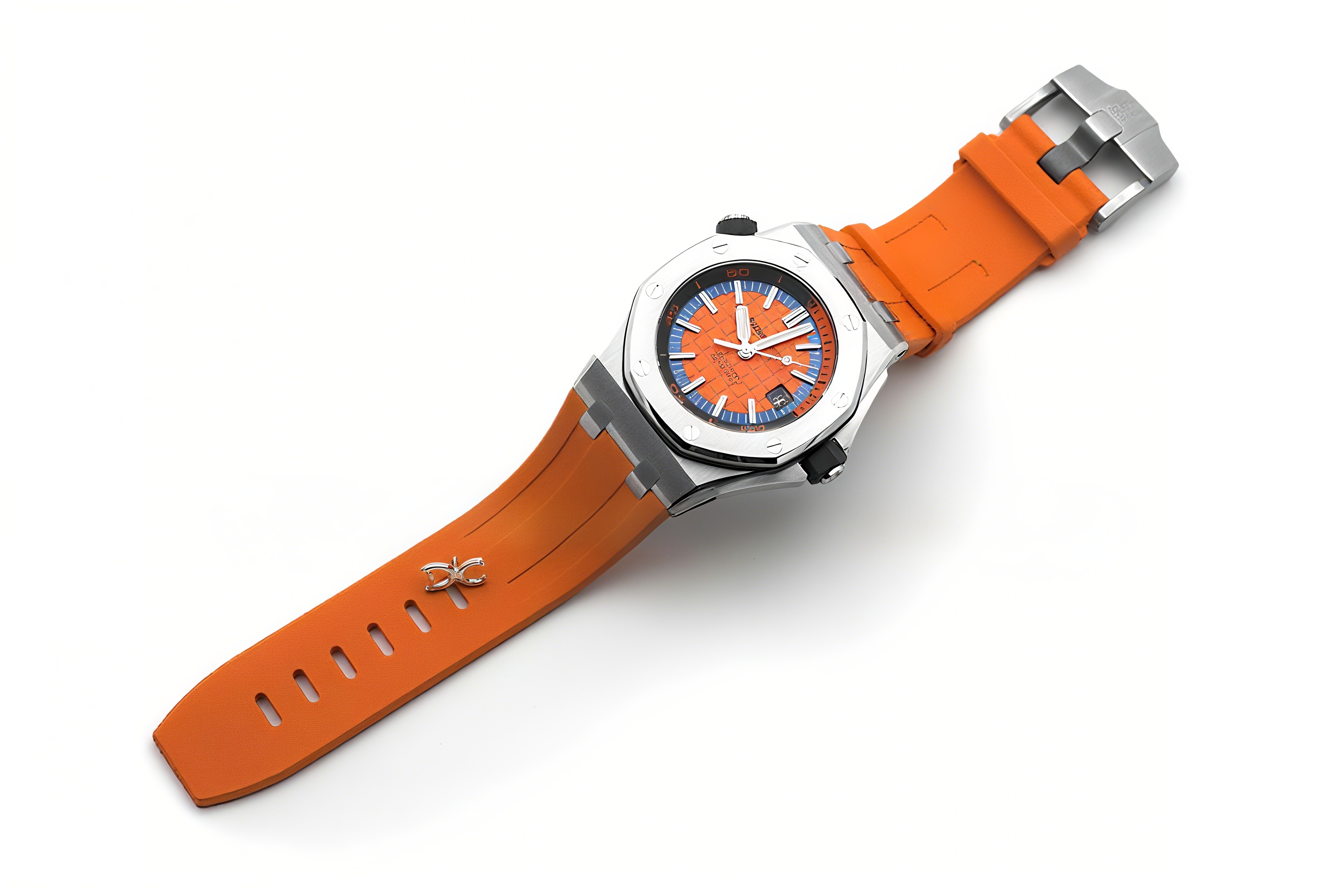 Audemars Piguet Royal Oak Offshore Diver Steel Orange Dial 15710ST SIHH 2017-fasswatch