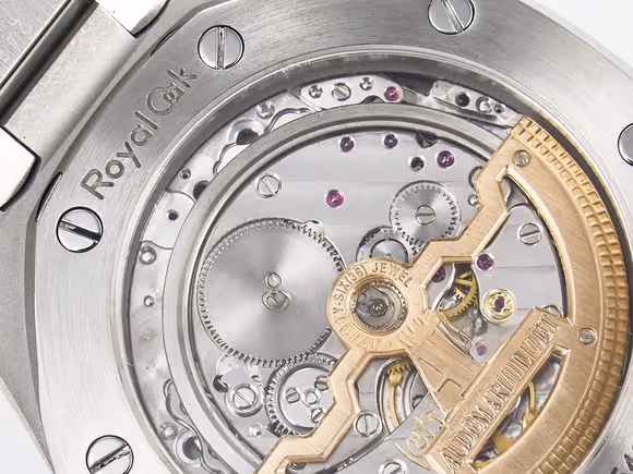 Audemars Piguet Custom Modded Royal Oak 39mm 15202 SS PPM Blue Textured Dial on SS Bracelet AP2121-fasswatch