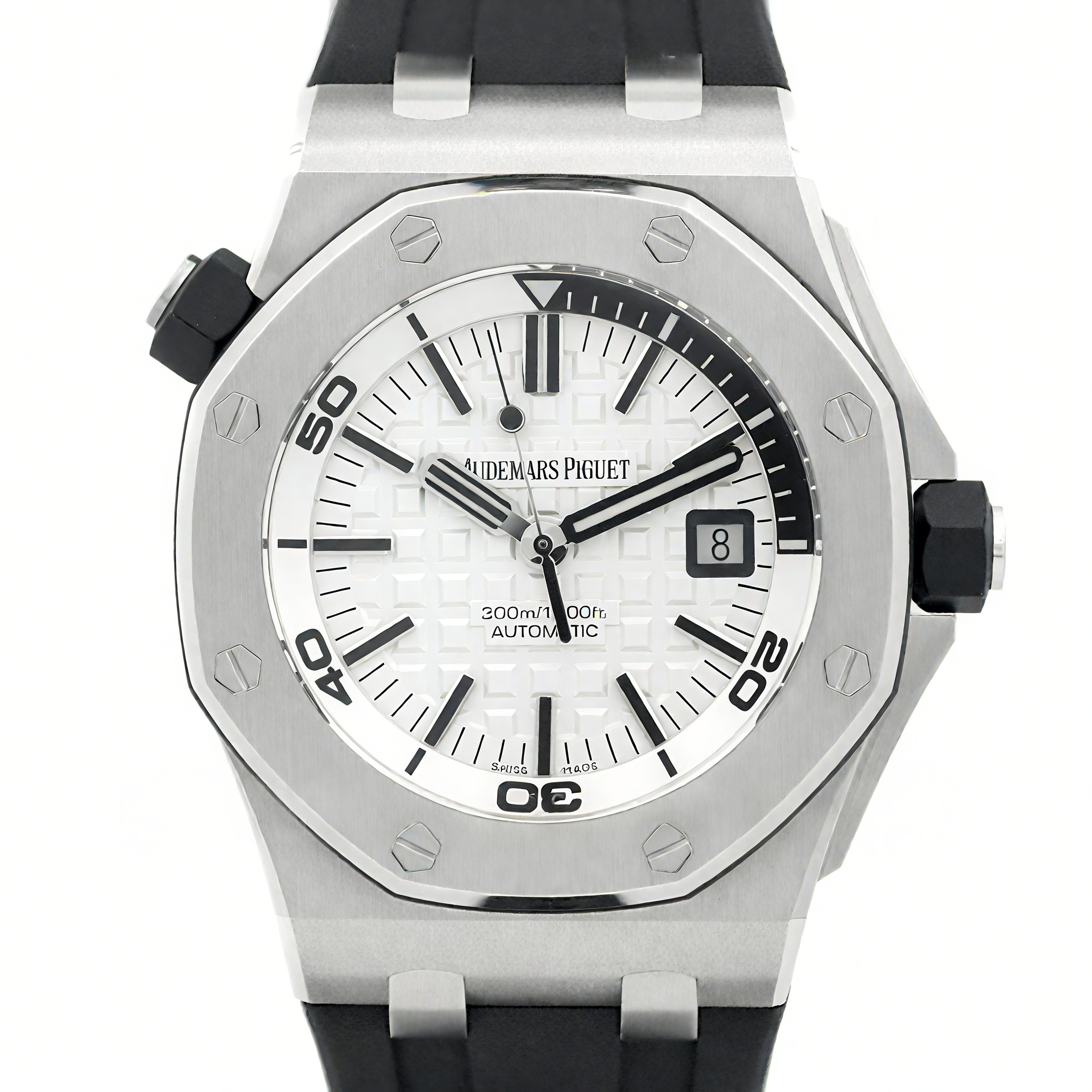 Audemars Piguet Royal Oak Offshore Diver Steel White Dial-fasswatch