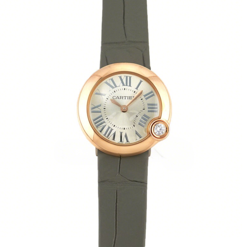 Cartier Ballon Blanc 30mm Silver Dial in Rose Gold-fasswatch