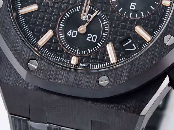 Audemars Piguet Royal Oak Chrono 26240 Black Ceramic APSF 11 Best Edition on Ceramic Bracelet SA4401 Super Clone-fasswatch