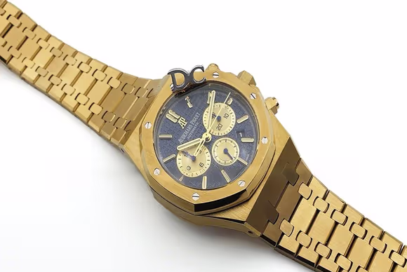 Audemars Piguet Royal Oak Self-Winding Chronograph Blue/Gold Dial in Yellow Gold-fasswatch