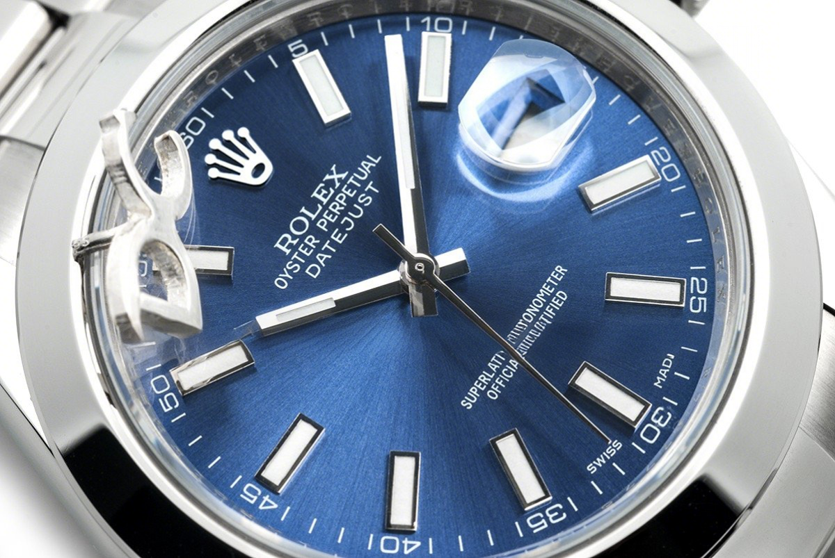 Rolex Datejust II 116300 Blue Dial Stick Markers-fasswatch