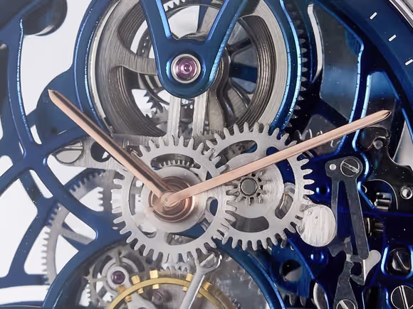 Audemars Piguet CODE 11.59 Tourbillon 26600 SS APPF Best Edition Blue Dial on Blue Nylon Strap A2948-fasswatch