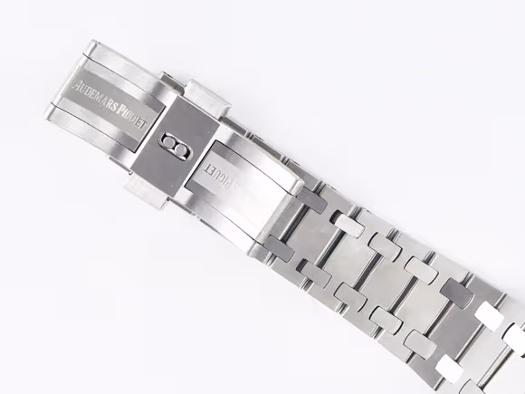 Audemars Piguet Custom Modded Royal Oak 39mm 15202 SS PPM Blue Textured Dial on SS Bracelet AP2121-fasswatch