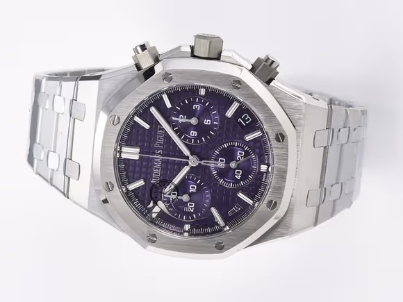 Audemars Piguet Royal Oak Chrono 26240 SS APSF 11 Best Edition Purple Dial on SS Bracelet SA4401 Super Clone-fasswatch
