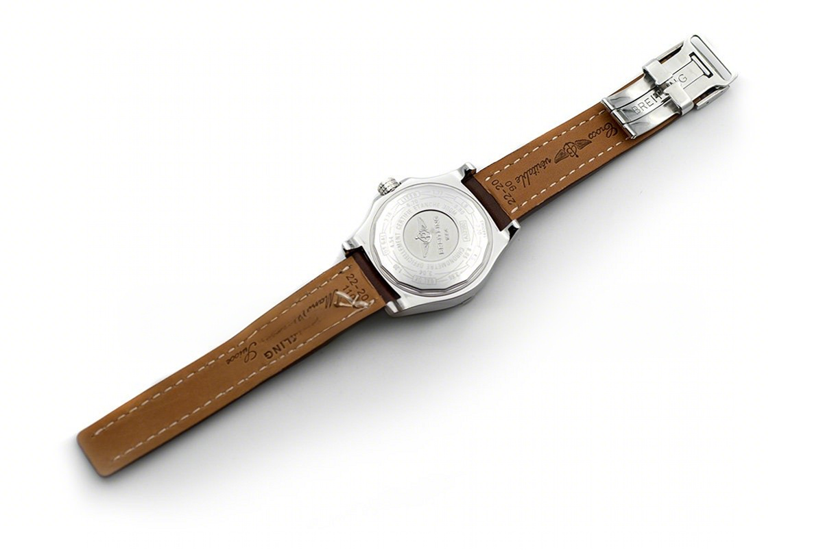 Breitling Avenger II GMT Silver Dial in Steel on Leather Strap-fasswatch