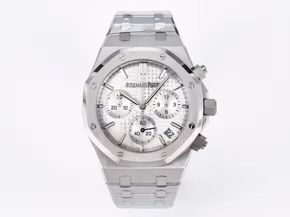 Audemars Piguet Royal Oak Chrono 26240 SS APSF 11 Best Edition Silver Dial on SS Bracelet SA4401 Super Clone-fasswatch