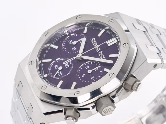 Audemars Piguet Royal Oak Chrono 26240 SS APSF 11 Best Edition Purple Dial on SS Bracelet SA4401 Super Clone-fasswatch