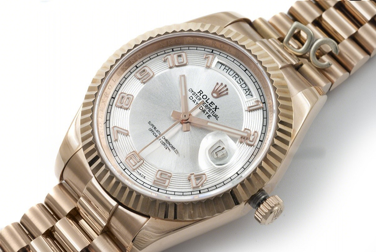 Rolex Day-Date II 218235 White Dial in Rose Gold-fasswatch