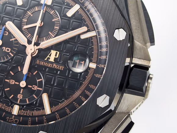 Audemars Piguet Royal Oak Offshore 44mm Black Ceramic TKF 11 Best Edition Black Dial on Black Rubber Strap A3126-fasswatch