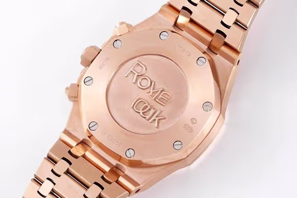 Audemars Piguet Royal Oak Self-Winding Chronograph White/Black Dial in Rose Gold-fasswatch