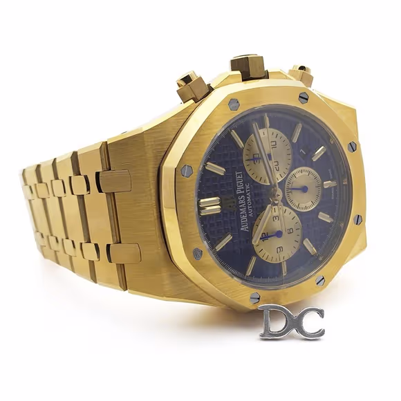 Audemars Piguet Royal Oak Self-Winding Chronograph Blue/Gold Dial in Yellow Gold-fasswatch