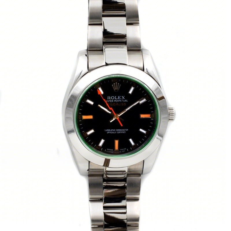 Rolex Milgauss 116400 GV Black Dial-fasswatch