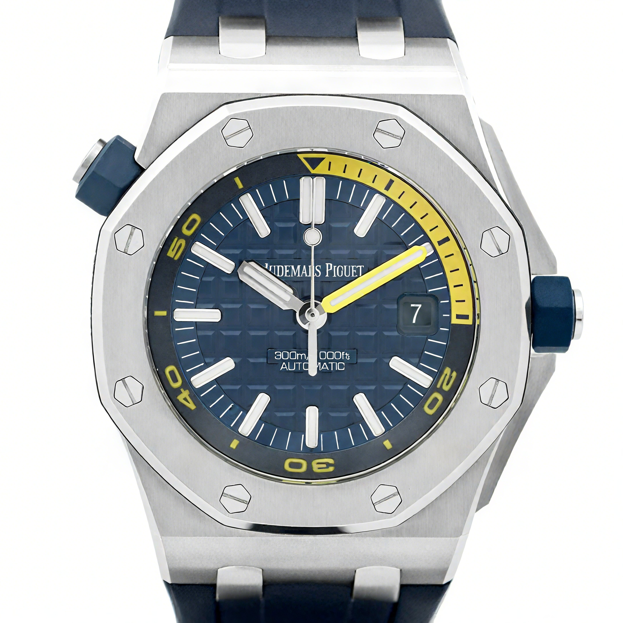 Audemars Piguet Royal Oak Offshore Diver Steel Blue Dial 15710ST SIHH 2017-fasswatch
