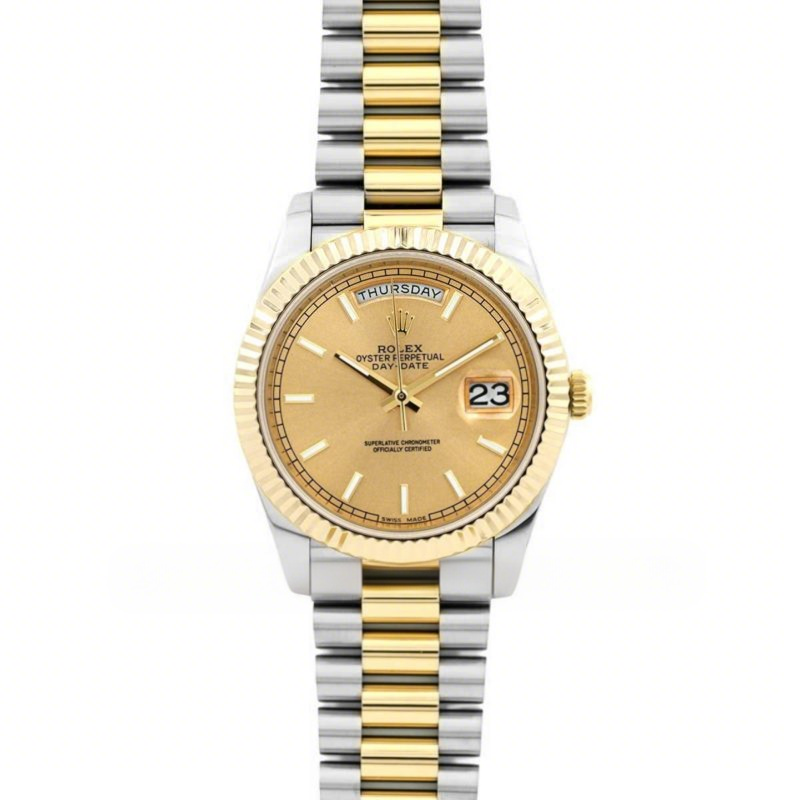 Rolex Day-Date 40 Two Tone 228238 Champagne Dial-fasswatch