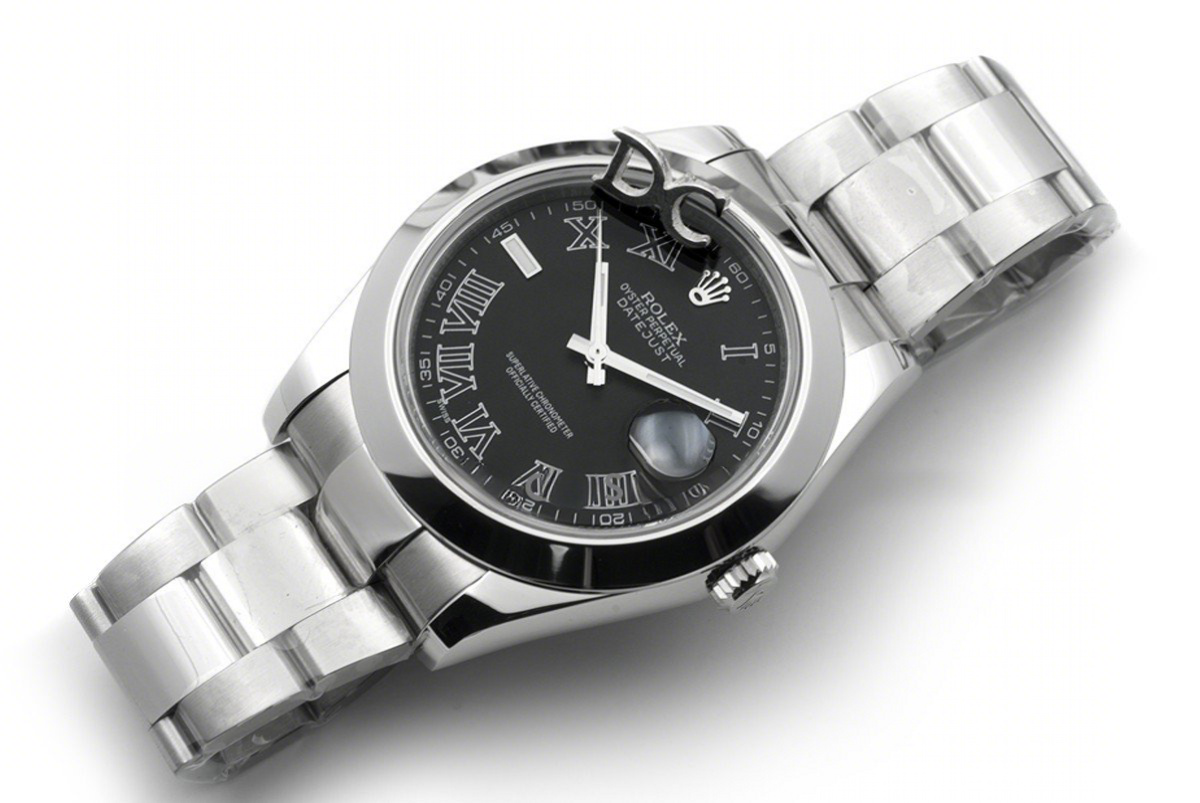 Rolex Datejust II 116300 Black Dial Roman Numerals-fasswatch