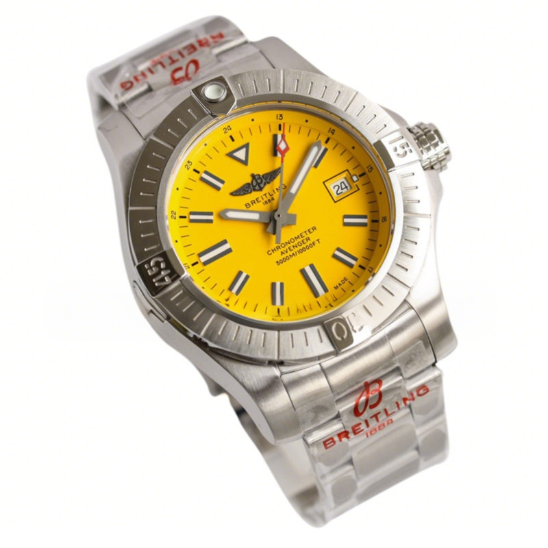 Breitling Avenger II Seawolf Yellow Dial in Steel Ref: A17319101I1A1-fasswatch