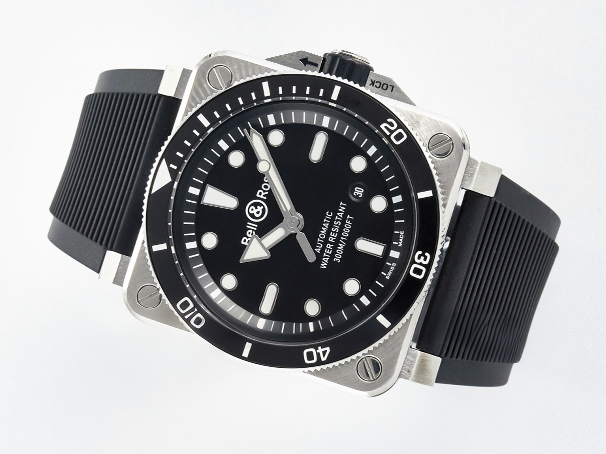 Breitling BR03-92 Diver BRF 1:1 Best Edition Black Dial on Black Rubber Strap A2824-fasswatch