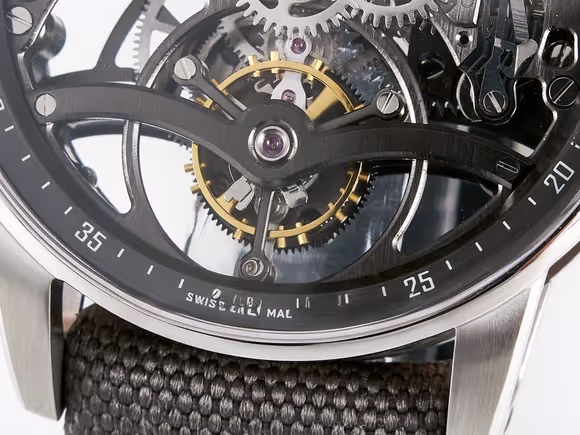 Audemars Piguet CODE 11.59 Tourbillon 26600 SS APPF Best Edition Grey Dial on Grey Nylon Strap A2948-fasswatch