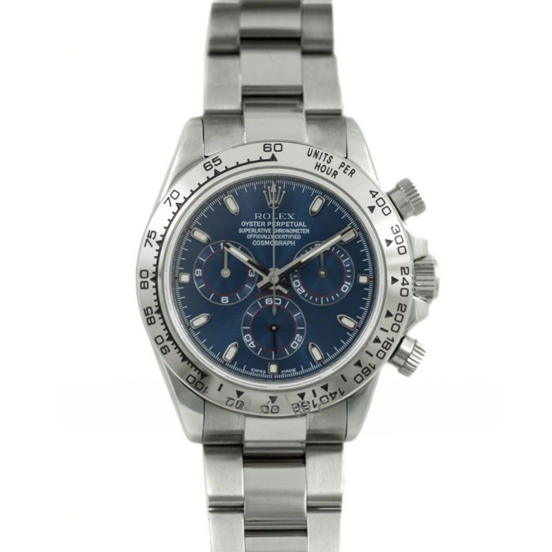 Rolex Daytona 116509 Blue Dial in White Gold-fasswatch