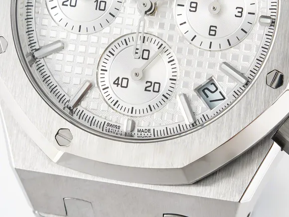 Audemars Piguet Royal Oak Chrono 26240 SS APSF 11 Best Edition Silver Dial on SS Bracelet SA4401 Super Clone-fasswatch