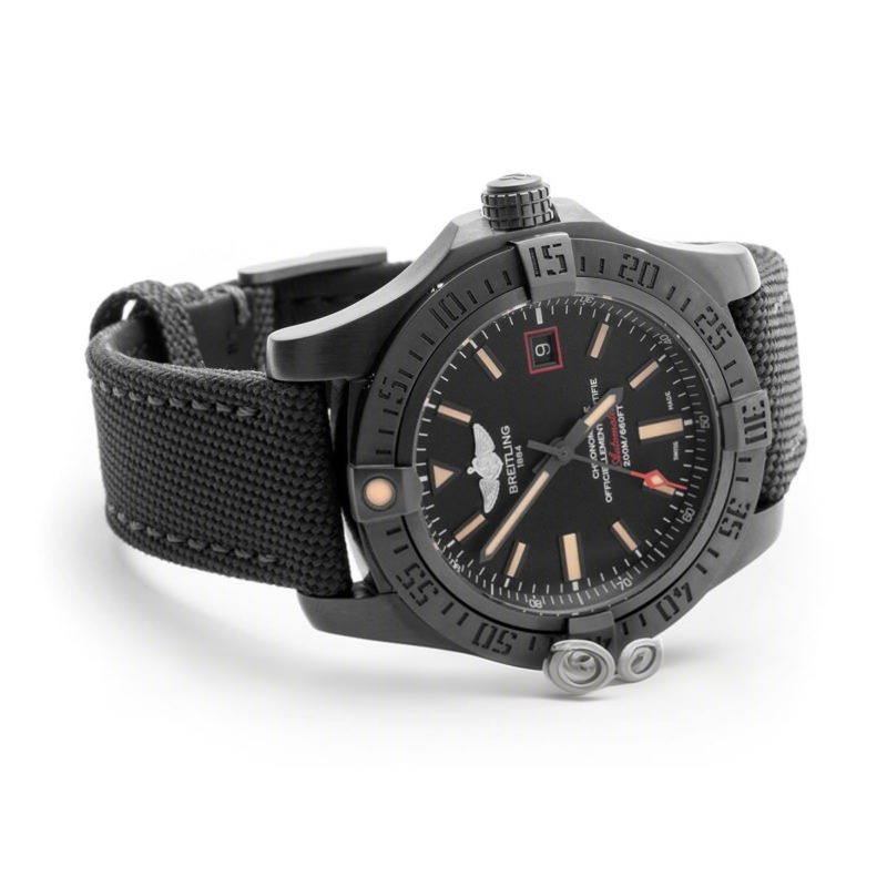 Breitling Avenger Blackbird Black Dial in Titanium Case-fasswatch