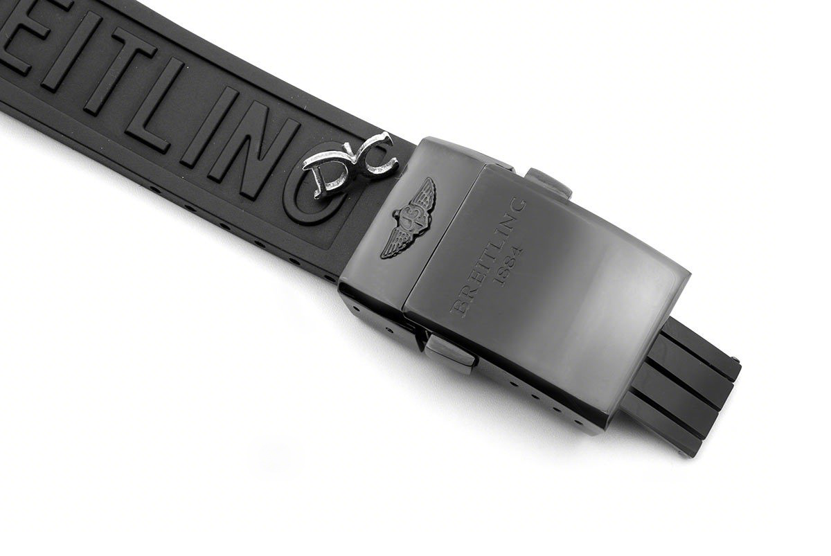 Breitling Chronomat 44 Blacksteel Chronograph Yellow Dial in PVD-fasswatch