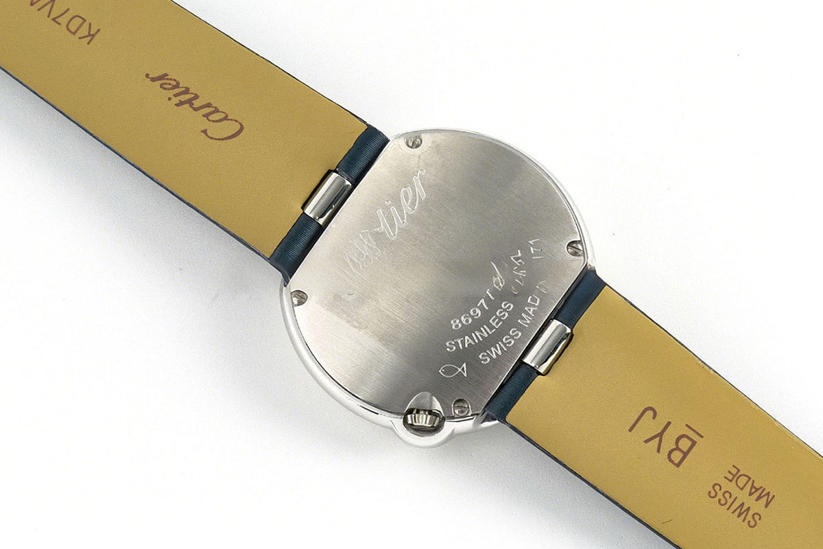 Cartier Ballon Blanc 30mm Silver Dial in Steel-fasswatch