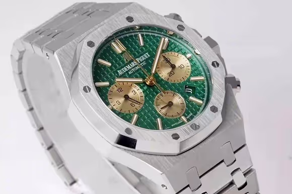 Audemars Piguet Royal Oak Self-Winding Chronograph Green Dial in Steel-fasswatch