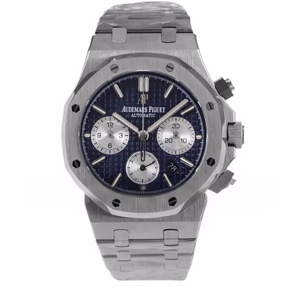 Audemars Piguet Royal Oak Self-Winding Chronograph Blue/White Dial in Steel-fasswatch