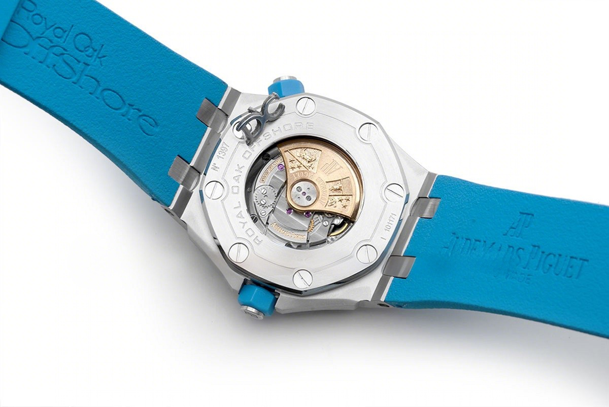 Audemars Piguet Royal Oak Offshore Diver Steel Turquoise Blue Dial 15710ST-fasswatch