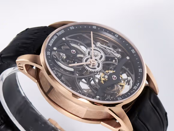 Audemars Piguet CODE 11.59 Tourbillon 26600 RG APPF Best Edition Black Dial on Black Leather Strap A2948-fasswatch