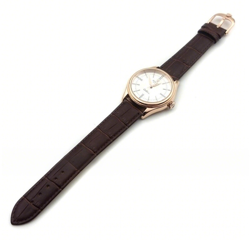 Rolex Cellini Time in Everest Gold 50505 (White Dial)-fasswatch