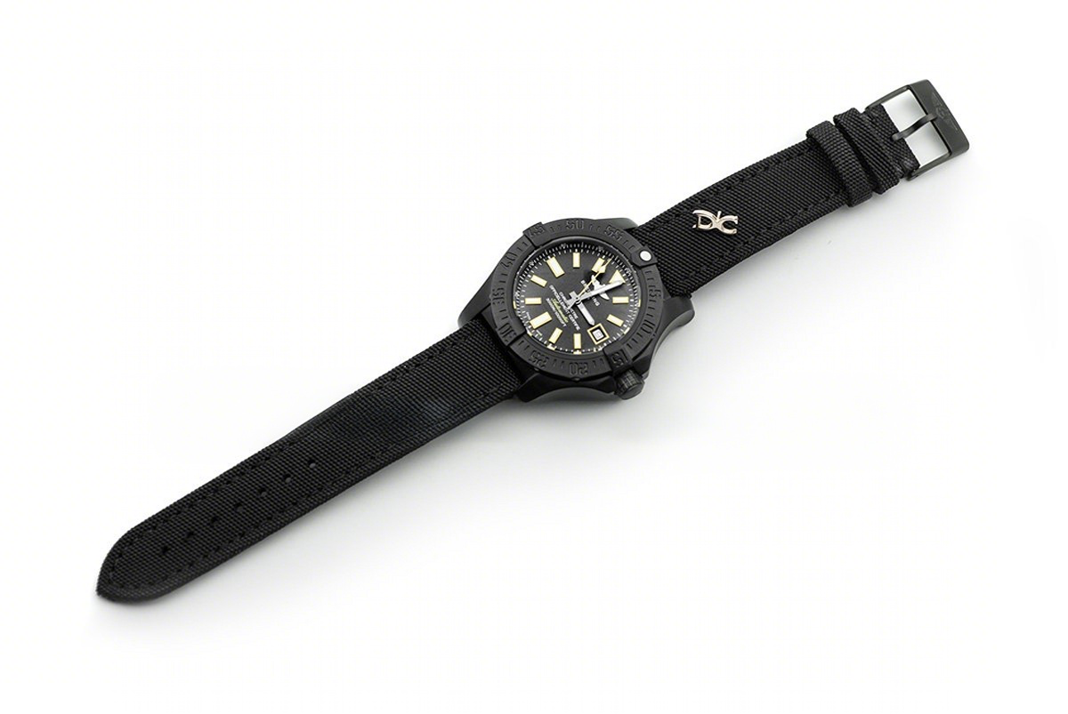 Breitling Avenger Seawolf Blacksteel Yellow DLC-fasswatch