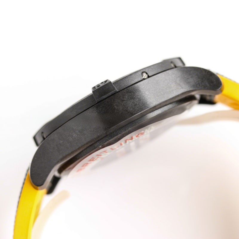 Breitling Avenger Hurricane 12H 45 Black Dial on Black Nylon Strap-fasswatch