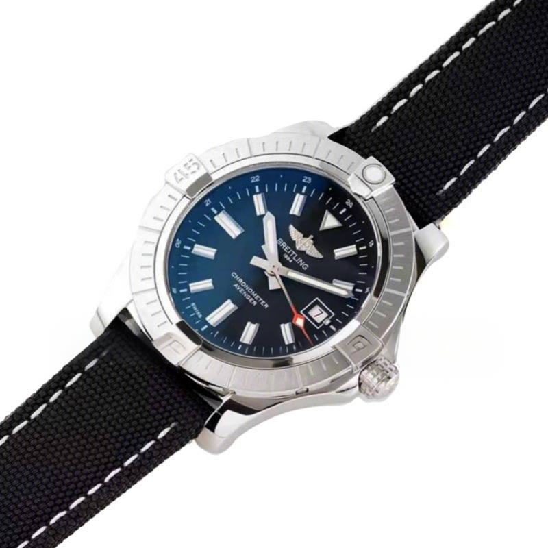 Breitling Avenger Automatic GMT 43 Black Dial-fasswatch