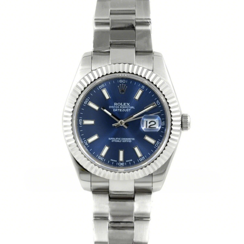 Rolex Datejust II 126334 Blue Dial Stick Markers-fasswatch