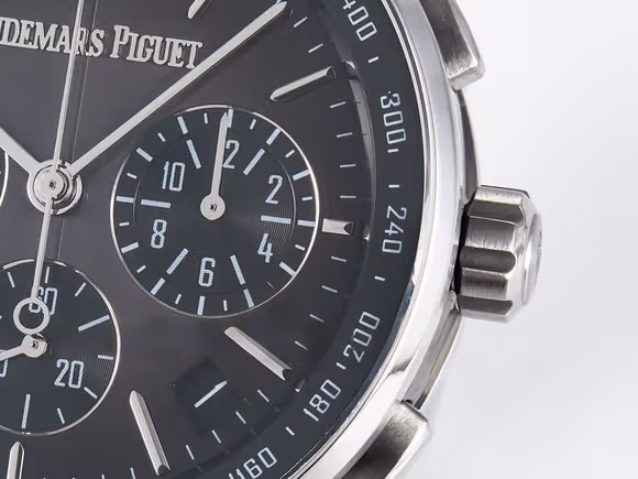 Audemars Piguet Code 11.59 Chrono 26393 SS APPF Best Edition GraySS Dial on Black Nylon Strap A4401-fasswatch